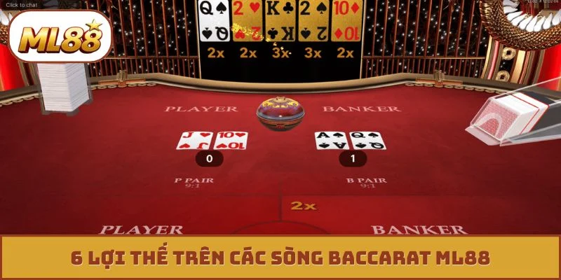 6 lợi thế trên các sòng Baccarat ML88