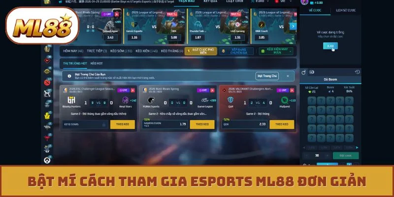 Bật mí cách tham gia Esports ML88 đơn giản
