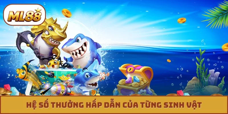 Hệ số thưởng hấp dẫn của từng sinh vật