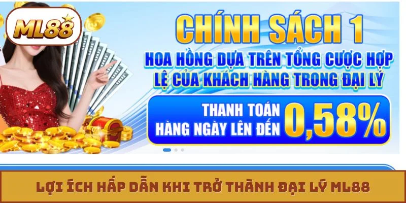 Lợi ích hấp dẫn khi trở thành đại lý ML88